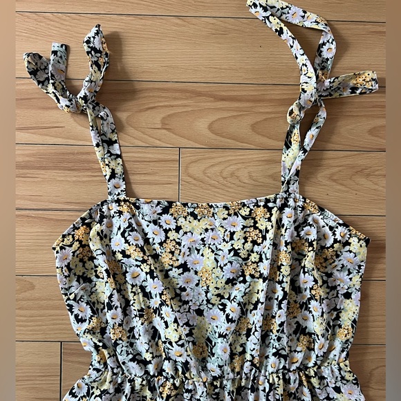 Sanctuary Milkmaid Midi Dress Women's Size Large Daisy Floral Tiered Boho Fairy - Picture 4 of 8